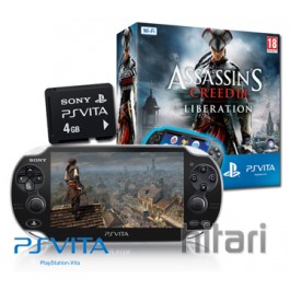 PS Vita WiFi Console with Assassins Creed 3 Liberation + 4GB Memory Card