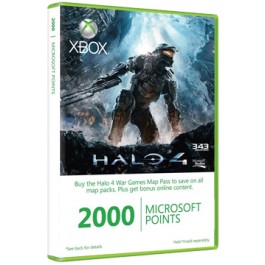 Xbox Live Halo 4 2000 points Card