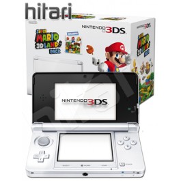 Nintendo 3DS Ice White Console and Super Mario 3D Land Game