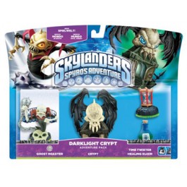 Skylanders Spyros Adventure Pack Dark Light Crypt Ghost Rider Time Twister and Healing Elixir