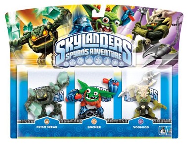 Skylanders Spyros Adventure Triple Characters Voodood Boomer Prism Break