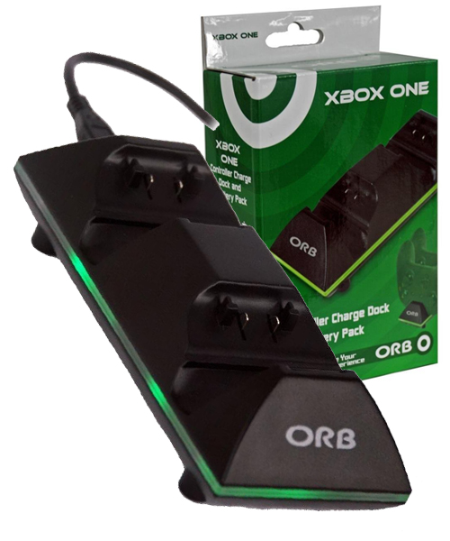ORB Xbox One Dual Controller Charge Dock 2pcs + 600Mah battery NEW eBay